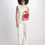 Borsa cerchio GUNTER 26RGUN01 NATURAL RED destree 