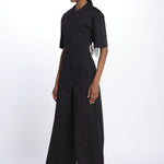 Tuta m/c BIANCA con zip BIANCA 3109 BLACK the latest 