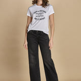 tshirt con scritta. JWTS02769 WHITE 107 zadig & voltaire 