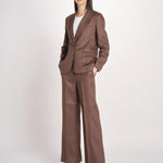 giacca in lino ad un bottone NALUT 2615041072600 037 CIOCCOLATO weekend maxmara 