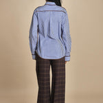 INES camicia da uomo a righe piu piping MJD117_A10016 0012 BLUE WHITE jejia 