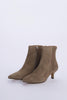 Suede ankle boot with 5cm stiletto heel