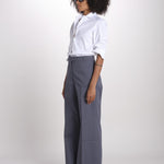 pantalone diritto in cotone MELODY L 684 54 70 SLATE quelledue 