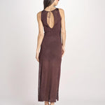 ETTA abito lungo s/m maglia ETTA 5EVC18 MORO vanessa bruno 