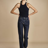 denim skinny cropped LINDY OPEN BLU true avenue 