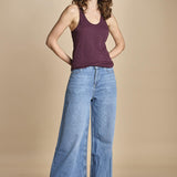 cannottiera americana SARCY bordeaux ba&sh 