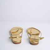 HELIX FLAT sandalo basso spazzolato F860CFS GLD studio AMELIA 