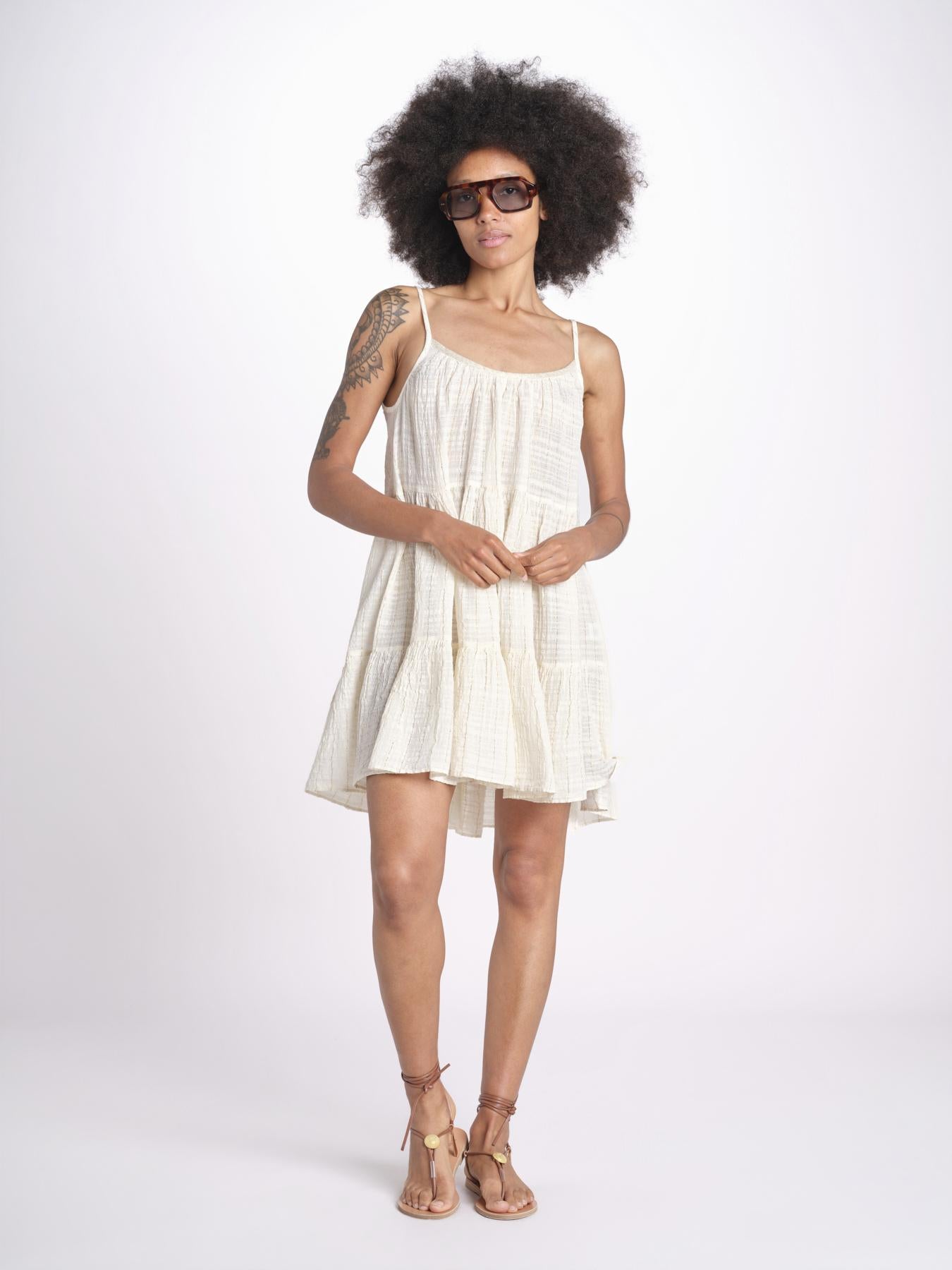 mini abito con spallina MIRABELA MINI WHITE christianzen 