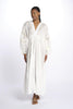 IBIZA maxi abito con scollo e maniche lunghe