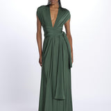ALLUIM DRESS abito lungo ALLIUM GREEN nash 