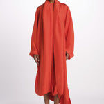 Abito seta con sciarpa DOLPHIN POPPY sofie d'hoore 