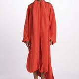 Abito seta con sciarpa DOLPHIN POPPY sofie d'hoore 