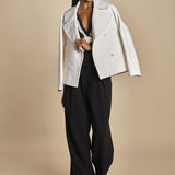top con fiocco in contrasto THALIA 094 BLACK sea ny 