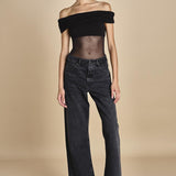 body in jersey senza spalline LIBRA BLACK undress code 