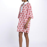 Mini abito LUPITA camicia ricamo fiori R25008 EYELETRED sundress 