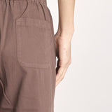 pantalone diritto con elastico in vita PENSIL ESSELING BROWN true avenue 