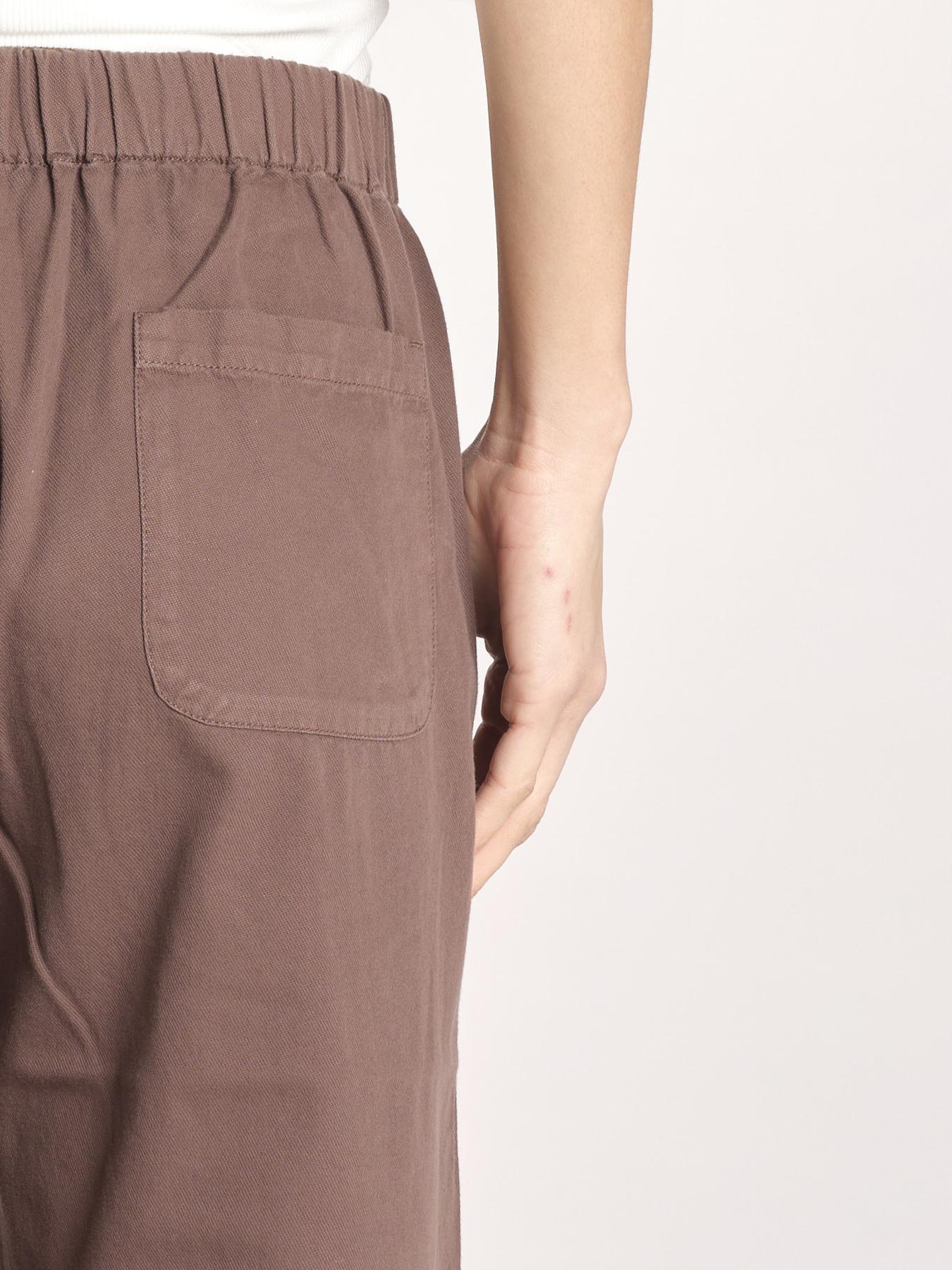 pantalone diritto con elastico in vita PENSIL ESSELING BROWN true avenue 