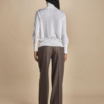 dolcevita over in lana merinos MIL LAU5 E14031 BIANCO milaura 