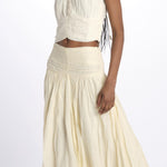 Top spallina+ paillettes CHERIZE TOP ANTIQUEWHITE scarlett poppies 