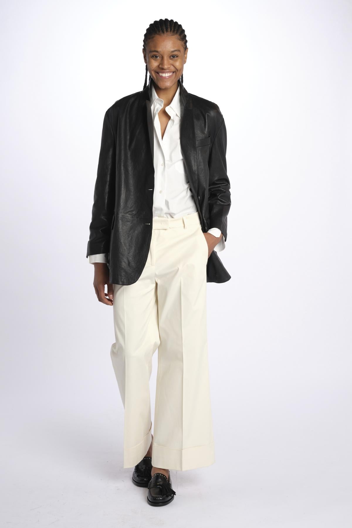 Pantalone MELODIA cropped risvolto MELODIA65254 10 quelledue 