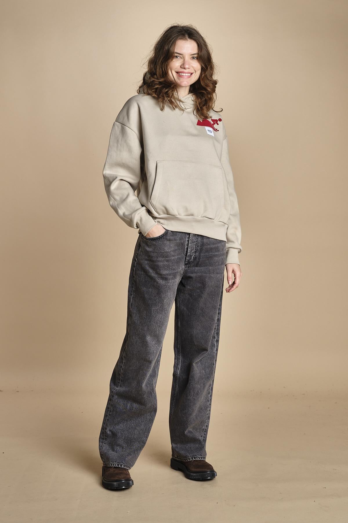 felpa con cappuccio ICE ICE NATURAL ZERMATT apres surf 