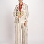 clucth a righe in paglia MOON MOYEN 6EVE23-V40533 NATUREL vanessa bruno 