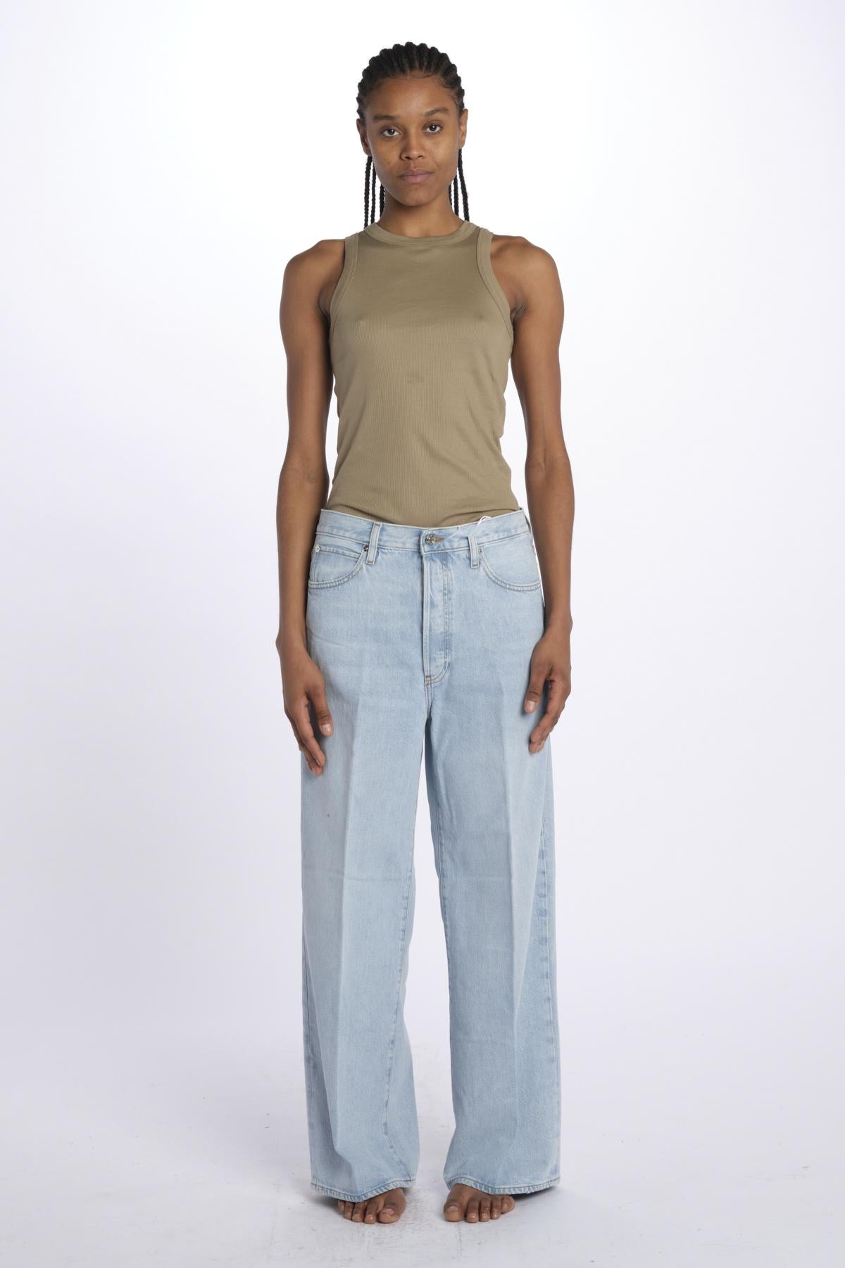 Denim LE LOW BAGGY fondo stracciato LLBW967 ATTIE frame 