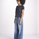 t-shirt girocollo manica corta WSCT20 58 DEEP BLU merz b 