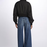 MA202 bomber corto donna EVMA202 BLACK bombers original 