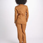 blazer doppiopetto 16V022LI011 P632 CHESTNUT ines de la fressange 