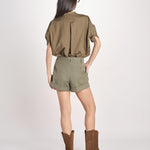 bermuda con risvolto 0222 85260 MILITARE aspesi 