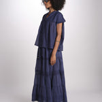 gonna in voille e pizzo CARAVELLE 6EVA53-V07316 ENCRE vanessa bruno 