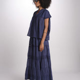 gonna in voille e pizzo CARAVELLE 6EVA53-V07316 ENCRE vanessa bruno 