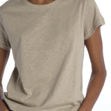 T-shirt girocollo m/c basic WSCT20 GREIGE merz b 