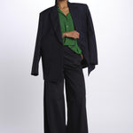 Camicia con frange e inserti pizzo G011 5340 n21 