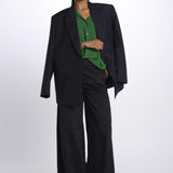 Camicia con frange e inserti pizzo G011 5340 n21 