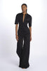 WHITE m/c overalls with zip