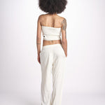 pantalone con coulisse SUMBAWAIVR IVOIRE laraethnics 