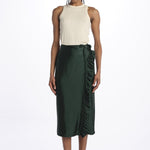 Gonna pareo con rouches MOD.2258 VERDE aspesi 