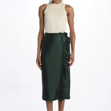 Gonna pareo con rouches MOD.2258 VERDE aspesi 
