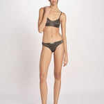 bralette in satin TORI L25101829 DARK GREEN 782 love stories 