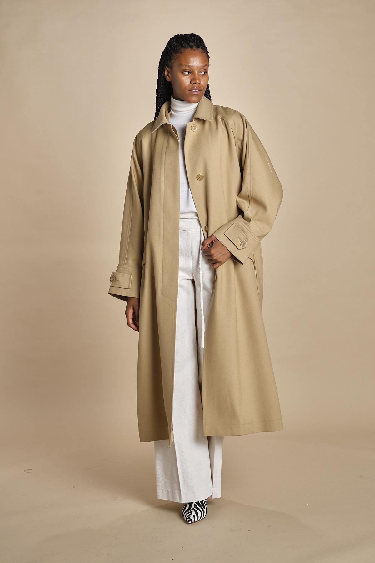 trench oversize con tasche OVERSIZED TRENCH E20FM04 NS91 CAMEL martin grant 