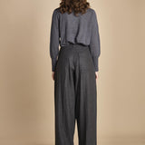 pantalone in flanella con pinces FLANNEL TAILORING 5101FLT CHACROLAT CH023 phillip lim 