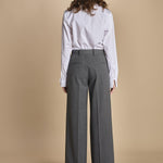 pantalone in tela lana B031-3047-8737 GRIGIO n21 