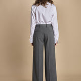pantalone in tela lana B031-3047-8737 GRIGIO n21 