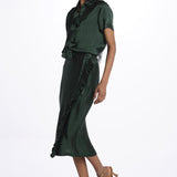 Gonna pareo con rouches MOD.2258 VERDE aspesi 