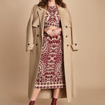 gonna jaquard con fiori PINEAPPLE LOVE 351825 OFF WHITE farm rio 