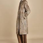 cappotto in cavallino zebrato ZELLEA MOIRE malina 