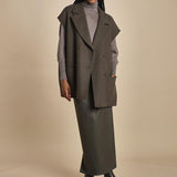 T8744 gilet over T8744 VERDE dusan 