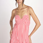 abito a righe con spalline CHECKERED STRIPES 348984 CHECKERED STRIPES farm rio 